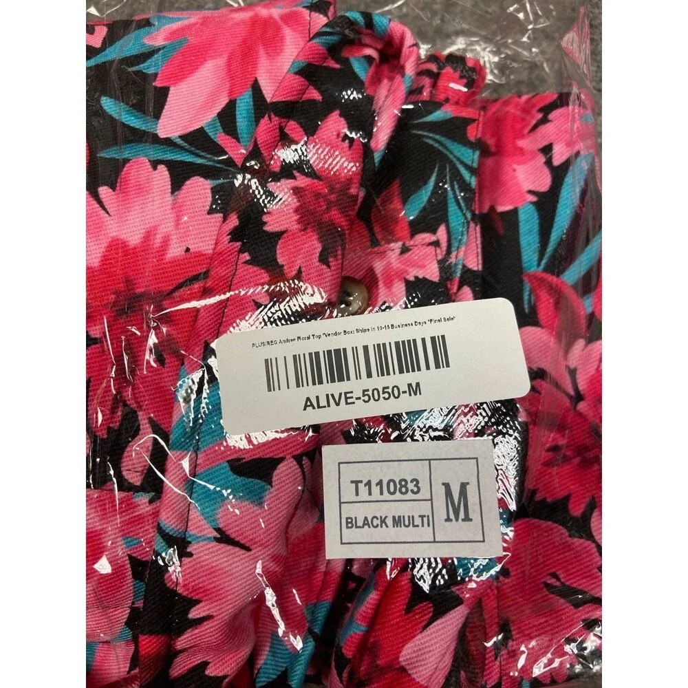 Andree by unit EMILY WONDER jacket jean jacket style floral womens medium roomy
